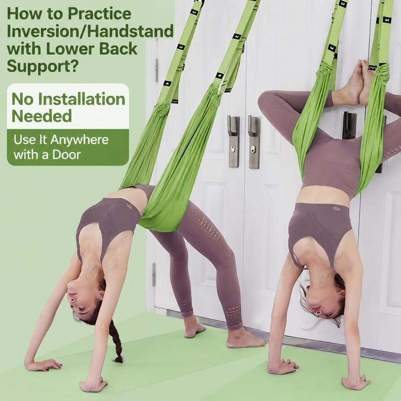 Aerial Yoga Suspension Cord Household Gym Gear Backbend Inversion Pull Loop Door-Mounted Stretch Belt Multifunctional