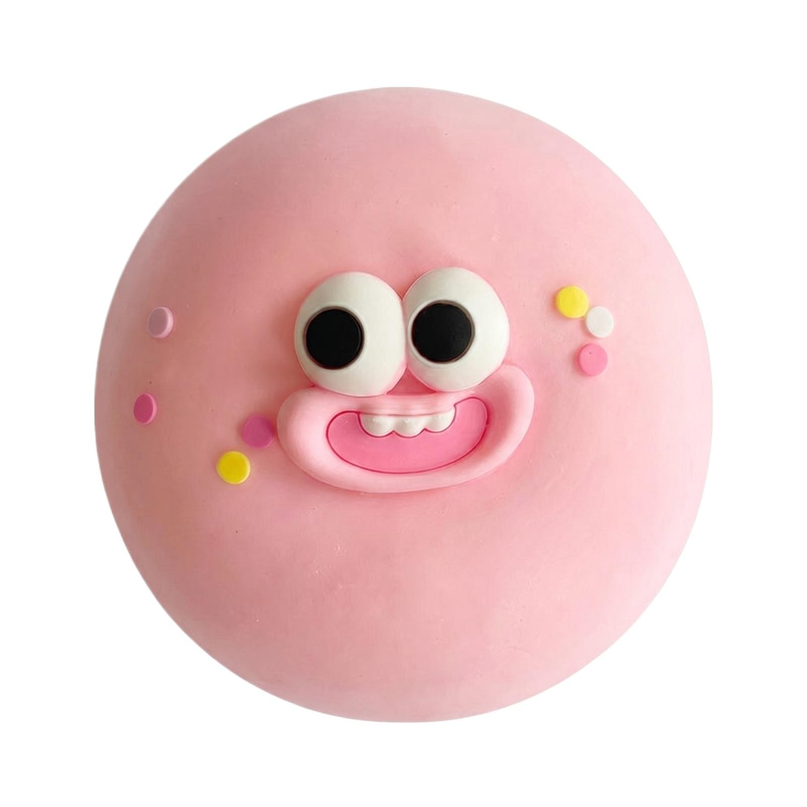 

Stress Relief Squeeze Toy Soft Squishy Ball Sensory Fidget Toy for Anxiety and Focus Durable Material Fun Shape for Kids and Adults розовый