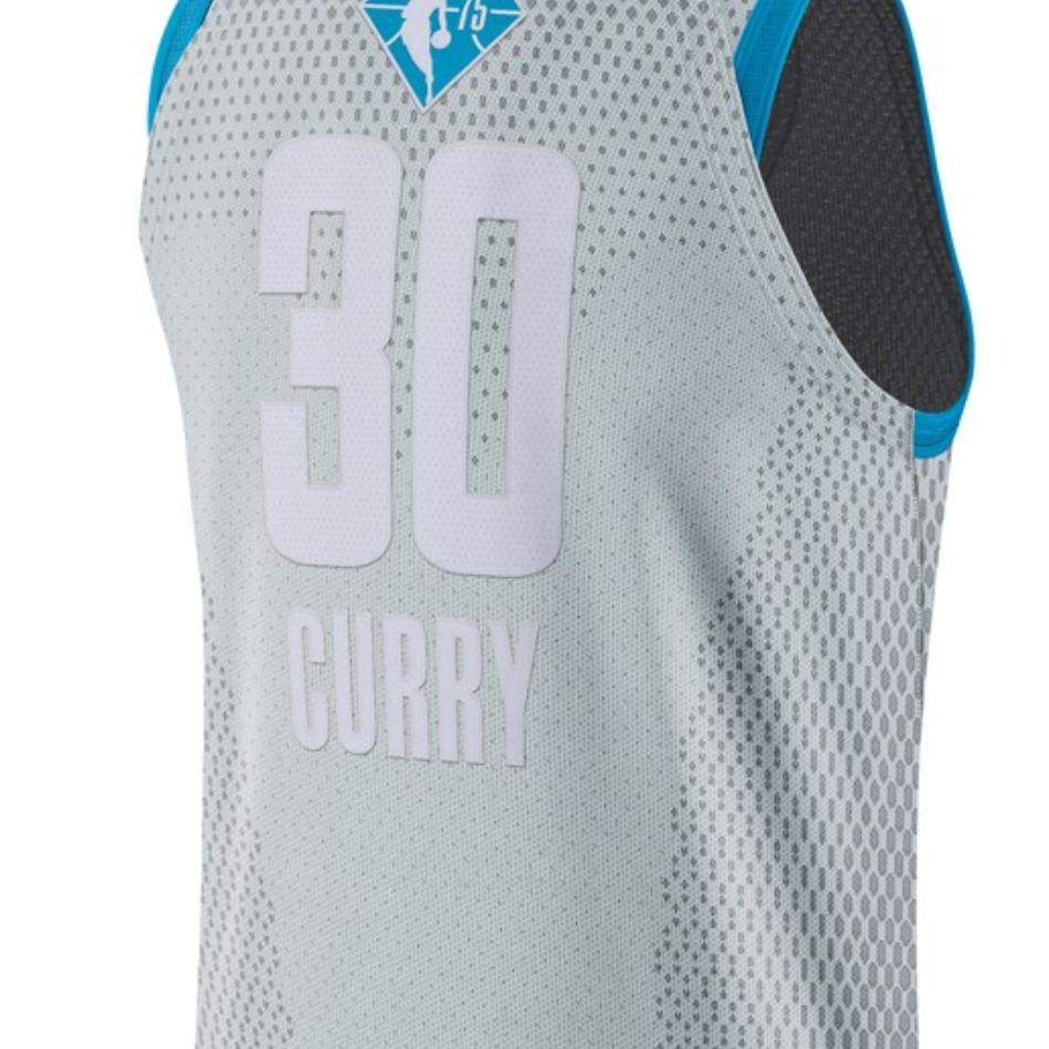 Jordan All-Star NBA Jersey Tank Top AU Player Edition Stephen Curry No. 30 Men Tops Gray DH8030-014