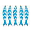 5pcs Double-sided Enamel Fish Charms Fish Design Stainless Steel Fish Charms Pendant DIY Jewelry Crafting