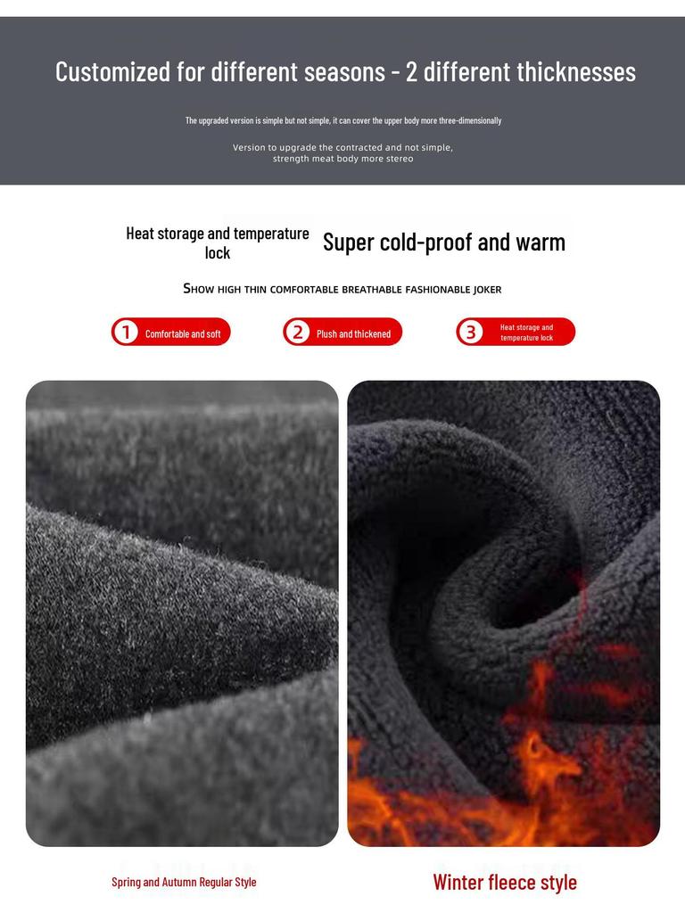 Women's Winter High Waist Loose Woolen Wide Leg Pants - Deep Gray Draping with Plush Lining.