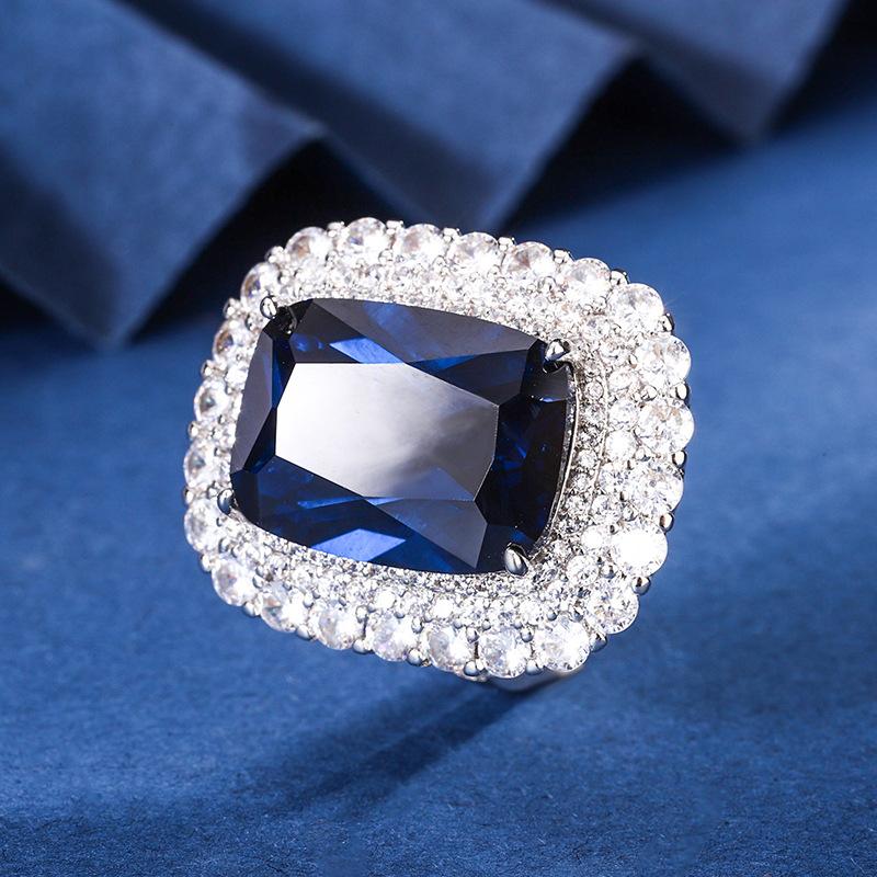 

Ювелирные изделия Медное основание Позолоченное Имитация цвета Драгоценный корунд Толстый Прямоугольный Ретро Костюм Женский 13 * 18