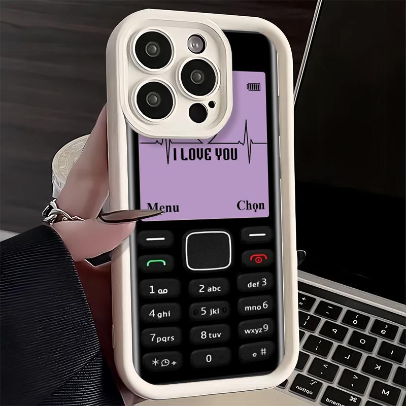 Phone Case for iPhone 17 Air 16E 15 16 Pro Max Funny Retro Callphone Cover 14 Plus 13 12 Mini Soft Shell Silicone Fundas