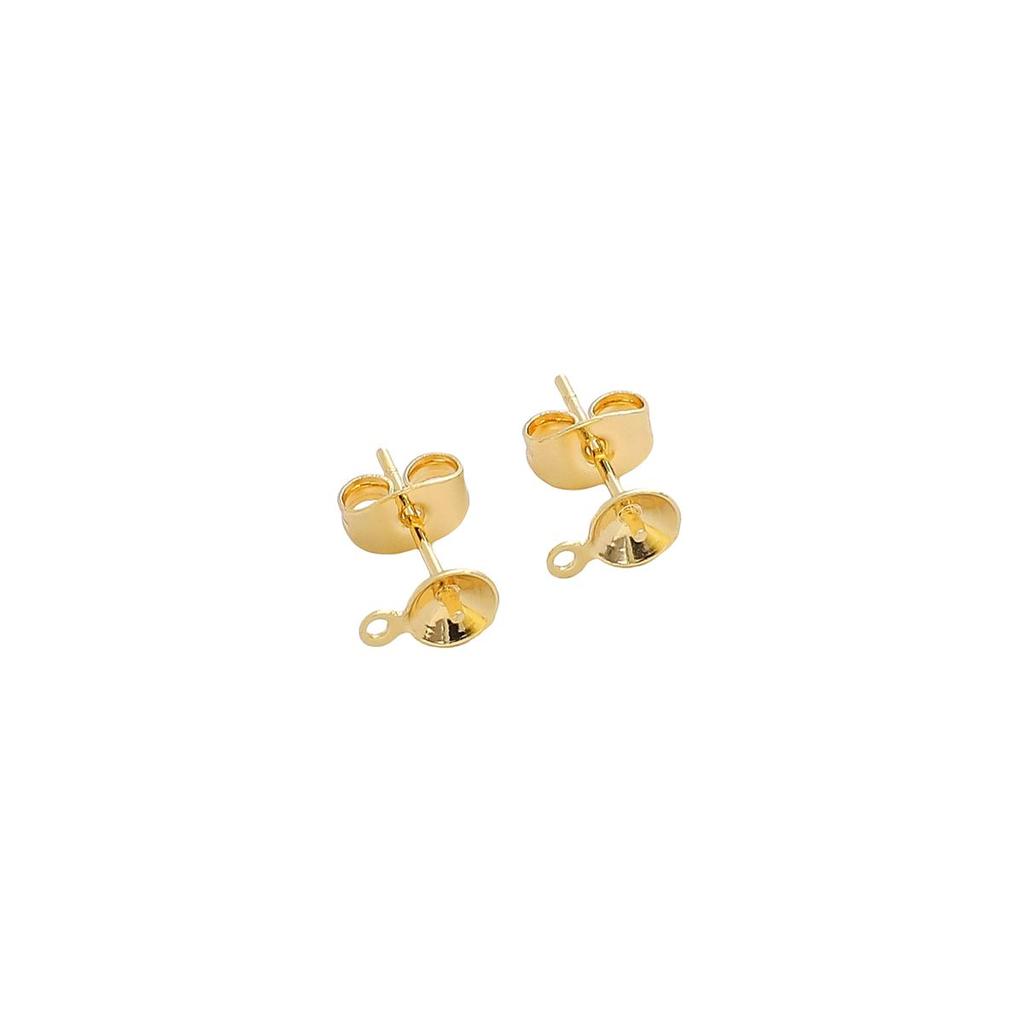 Orecchino a bottone a forma di croce in ottone ramato per perni di orecchini di moda Risultati di gioielli fai da te che creano accessori