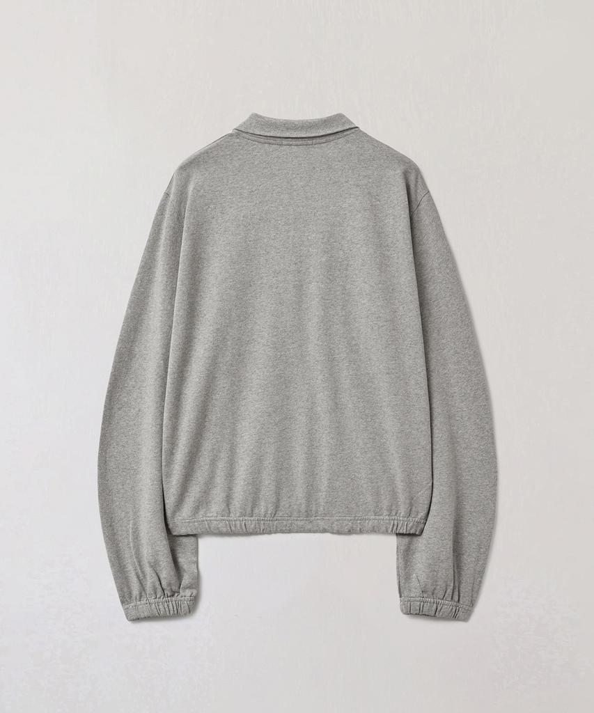 Peullabijeum Long Placket Polo Tee - Gray