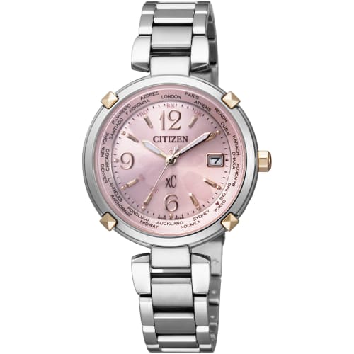 Citizen xC CrossC Eco-Drive Radio-Controlled Watch Titania Line Happy Flight Series EC1044-55W Women's