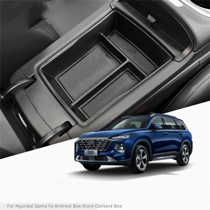 For 23-24 Santa Fe Steering Wheel Storage Box Modification Screen Box Compartment Storage Box