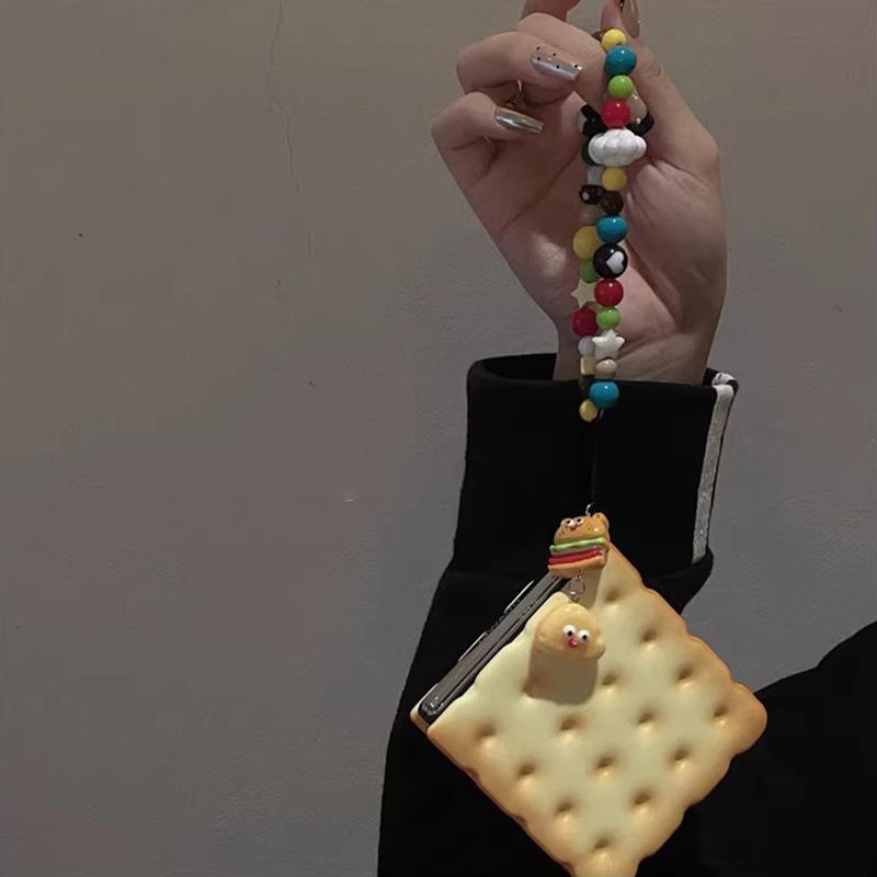 Cute Funny 3d Biscuit Phone Case for Samsung Galaxy Z Flip 6 ZFlip5  Z Flip 6 Case with Hinge Protector