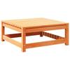 7 Piece Garden Sofa Set with Cushions Wax Brown Pine Wood