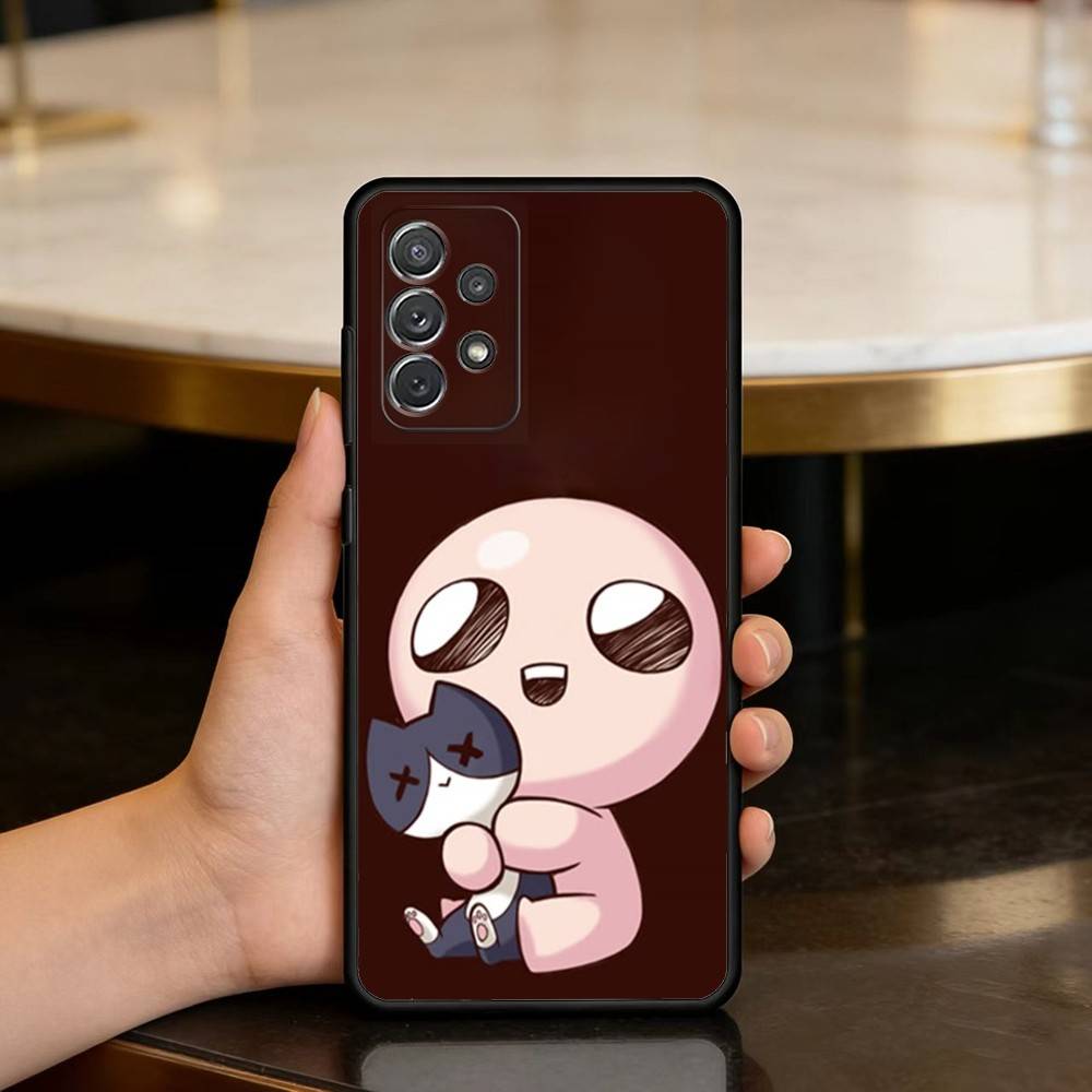 The B-Binding Of I-Isaac-AC Soft Silicone Black Cover Phone Case For Samsung Galaxy A73,A72,A71,A70,A53,A52,A51