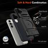 Phone Case for Samsung Galaxy S25 FE S26 S24 Ultra Plus S23 A17 A26 A16 A56 A36 A55 Wallet Card Holder Rotated Ring Kickstand