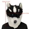 Plush Husky Head Mask With Funny Animal Costume For Halloween And Party Events