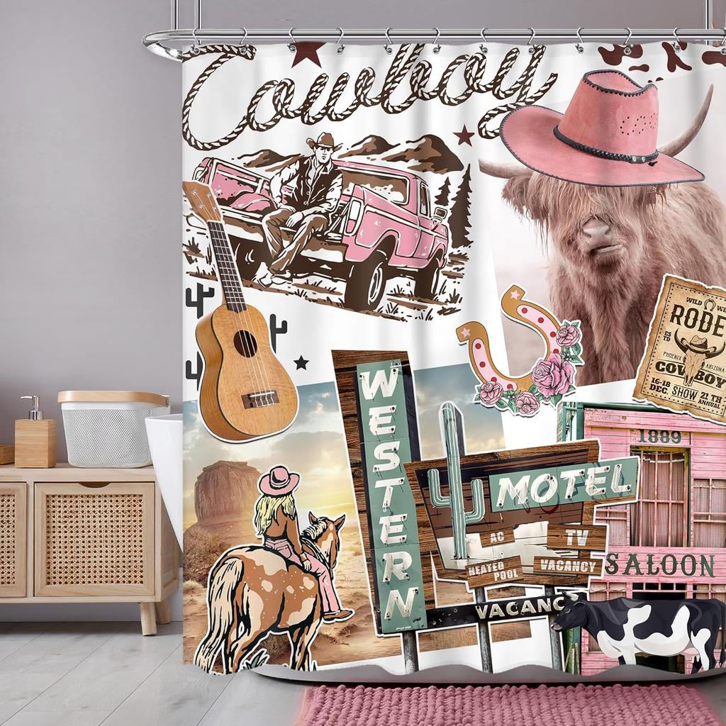 Funny Dachshund Dogs Shower Curtain Kids Boys Inspirational Motivational Quotes Shower Curtain Bathroom Set Cute Animal Puppy