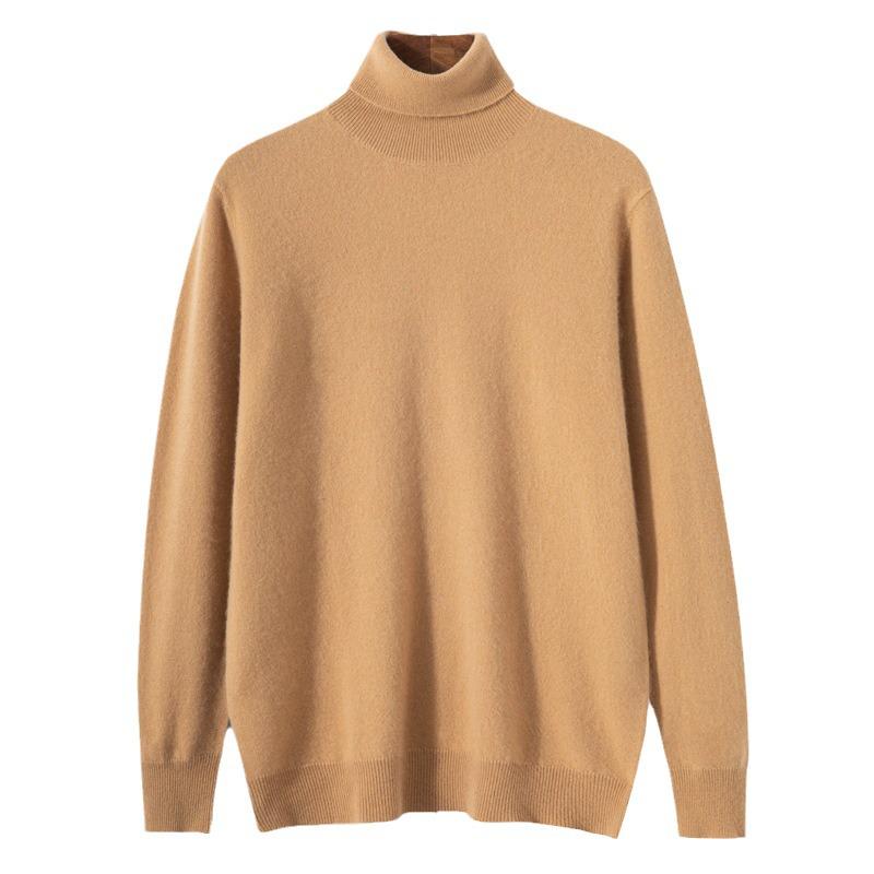 Men's Business Casual High Turtleneck Pure Cashmere Sweater