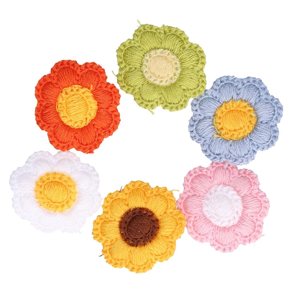 24pcs Dog Hair Bows Cute Mix Colors Grooming Pet Flower Topknot with Rubber Band for Cat