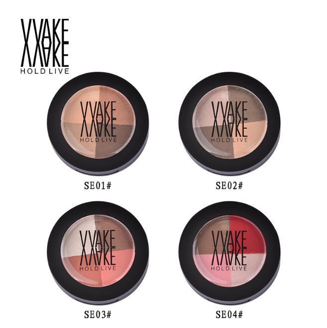 4-Color Eyeshadow Palette: Smoky & Nude Earth Tones, Matte Finish (H67)