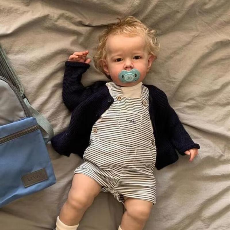 

Огромный размер 70 см реалистичная кукла Reborn Baby Liam изысканная 3D цветная раскрашенная живая новорожденная кукла с мягким на ощупь хлопковым телом Rebirth кукла с прошитыми вьющимися волосами 70cm