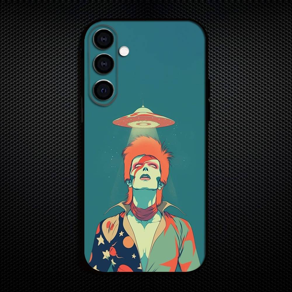 D-David Singer B-Bowie  Phone Case For Samsung Galaxy A73,A72,A71,A70,A53,A52,A51,Others Soft Black Shell