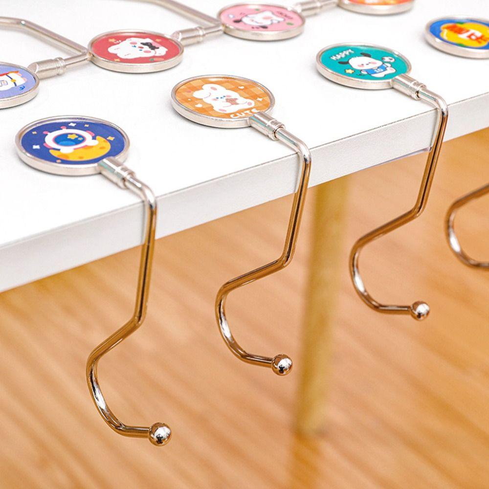Movable Hook Student Gift Handbag Hanger Purse Bag Table Hook Desk Hanging Holder Desk Hook