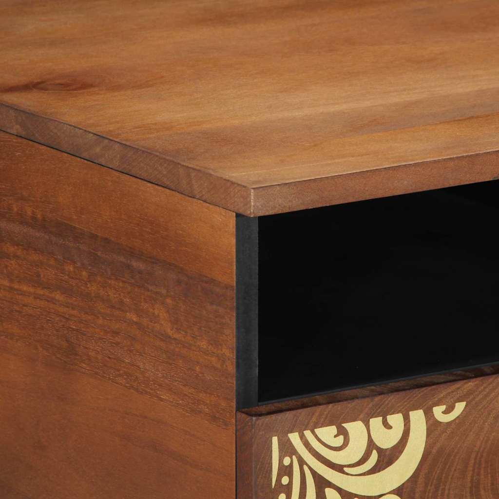 Coffee Table Honey Brown 80 x 54 x 40 cm Solid Mango Wood