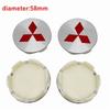 Cyxmtz1 4pcs/set Car Wheel Center Hub Caps for Mitsubishi Ralliart Lancer ASX Colt Pajero Outlander Eclipse Delica Hubcaps Accessories