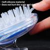 Cristal transparente cabeça massagem shampoo escova pente macio silicone escova de banho purificador lavagem cabelo chuveiro cuidados limpeza suprimentos