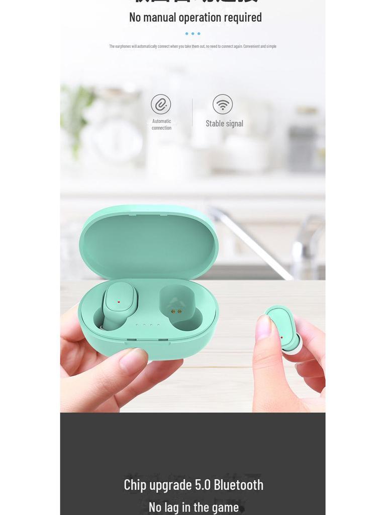 A6S Wireless In-Ear Bluetooth Headset with Noise Reduction & Touch Control