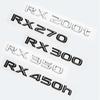 3D ABS Trunk Emblem Badge Sticker for Lexus RX200t RX270 RX300 RX350 RX450h RX450hL Hybrid Rear Logo Chrome/BlackJE2 
