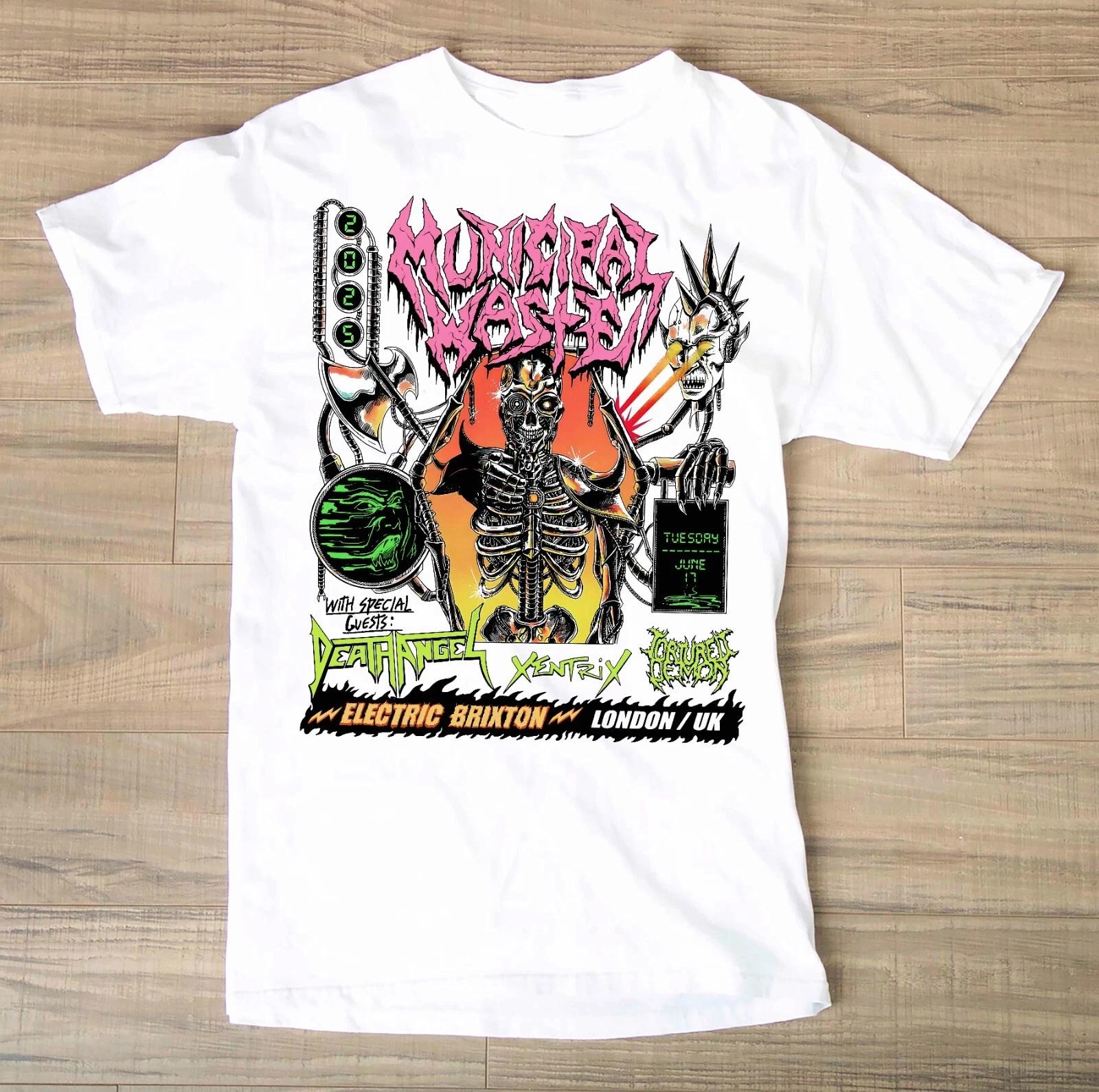 Municipal Waste & Death Angel 2025 London Cotton T -Shirt XL 3XL