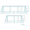 Frame Garden Pool 259X170X61 Cm 15-In-1 Set Bestway 56403N