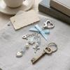 Bowknot Heart Beaded Pendant Star Beaded Lanyard Y2k Heart Keychain  Women Accessories