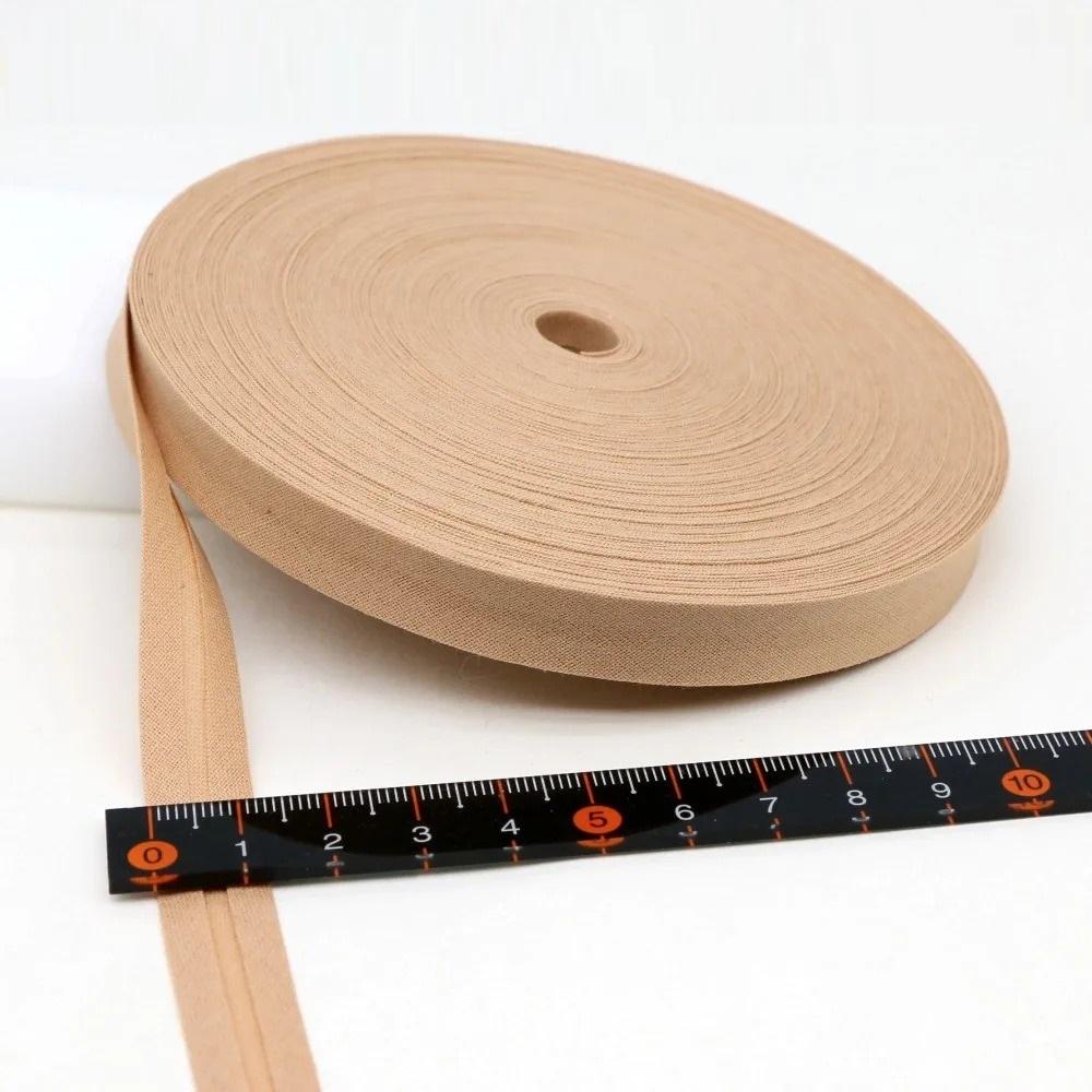 12mm(1/2") Narrow Ironed Single Folded Cotton Solid Color Bias Binding Tape Diy Ribbon Garment Quilt Craft Sewing Accessories