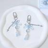 Cute Bowknot Flower Bead Keychain Hanging Decorations Keyring Hanging Ornament