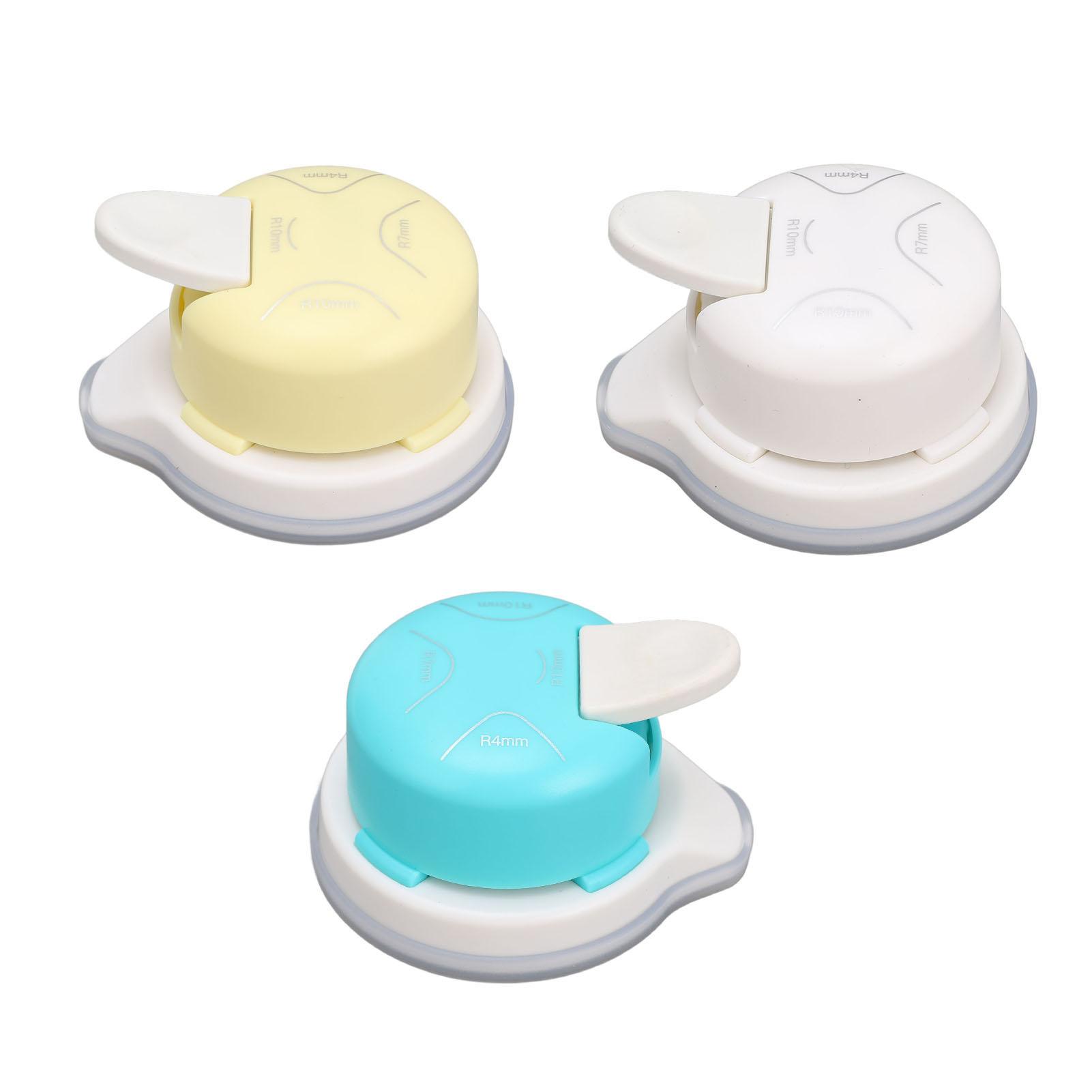 

4 in 1 Corner Rounder Punch Cutter Portable Paper Corner Punch for Crafts Photo Card White