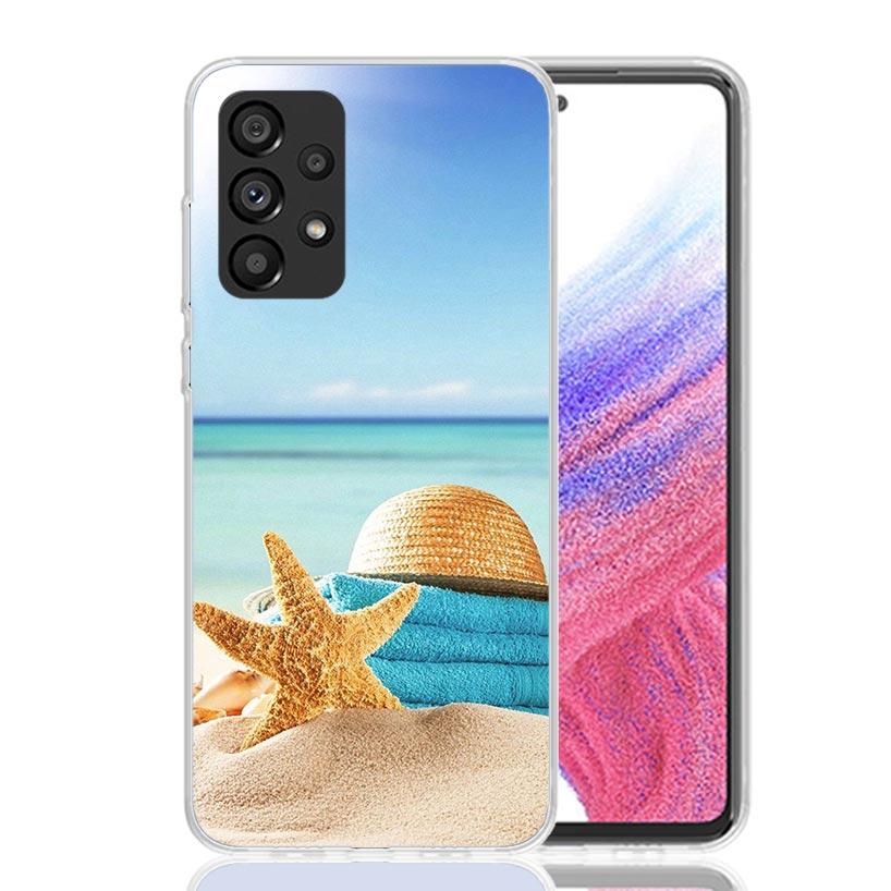 

Blue Wood Seashells Sea Star Phone Case for Samsung Galaxy A17 A16 A15 A14 A13 A57 A56 A55 A54 A53 A37 A36 A35 A34 A33 A26 A25 A Samsung A03