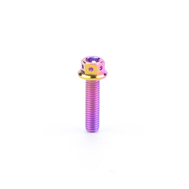 TMJ Titanium Bolts Hexagon and Flanged Head Race Spec Screws M6