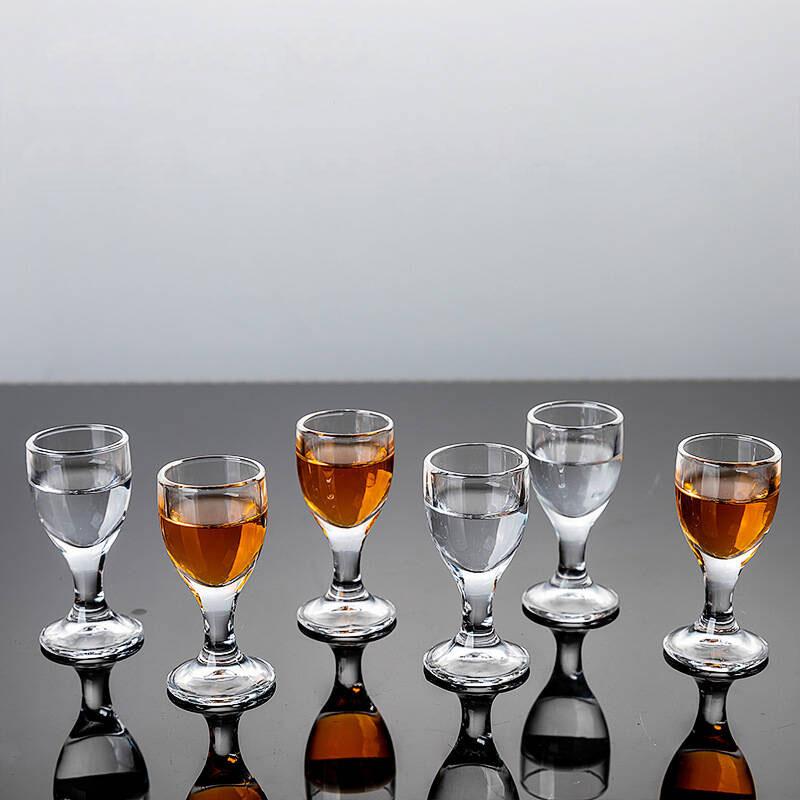 6pcs Glass White Spirit Cups Small Spirits Cups One-sipped Cup Small Wine Cups Bullet Cup Wine Glasses Shot Glass Cups Best Gift