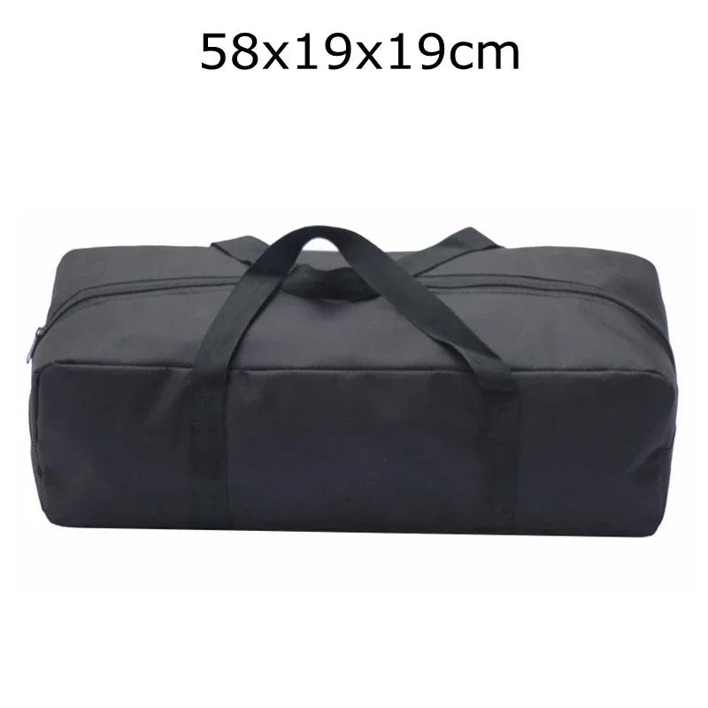 Outdoor Camping Stan Storage Bag 600D Oxford Black Camping Turistika Piknik Nosná taška Rybářský prut Stan Hůl rozšířený a zesílený