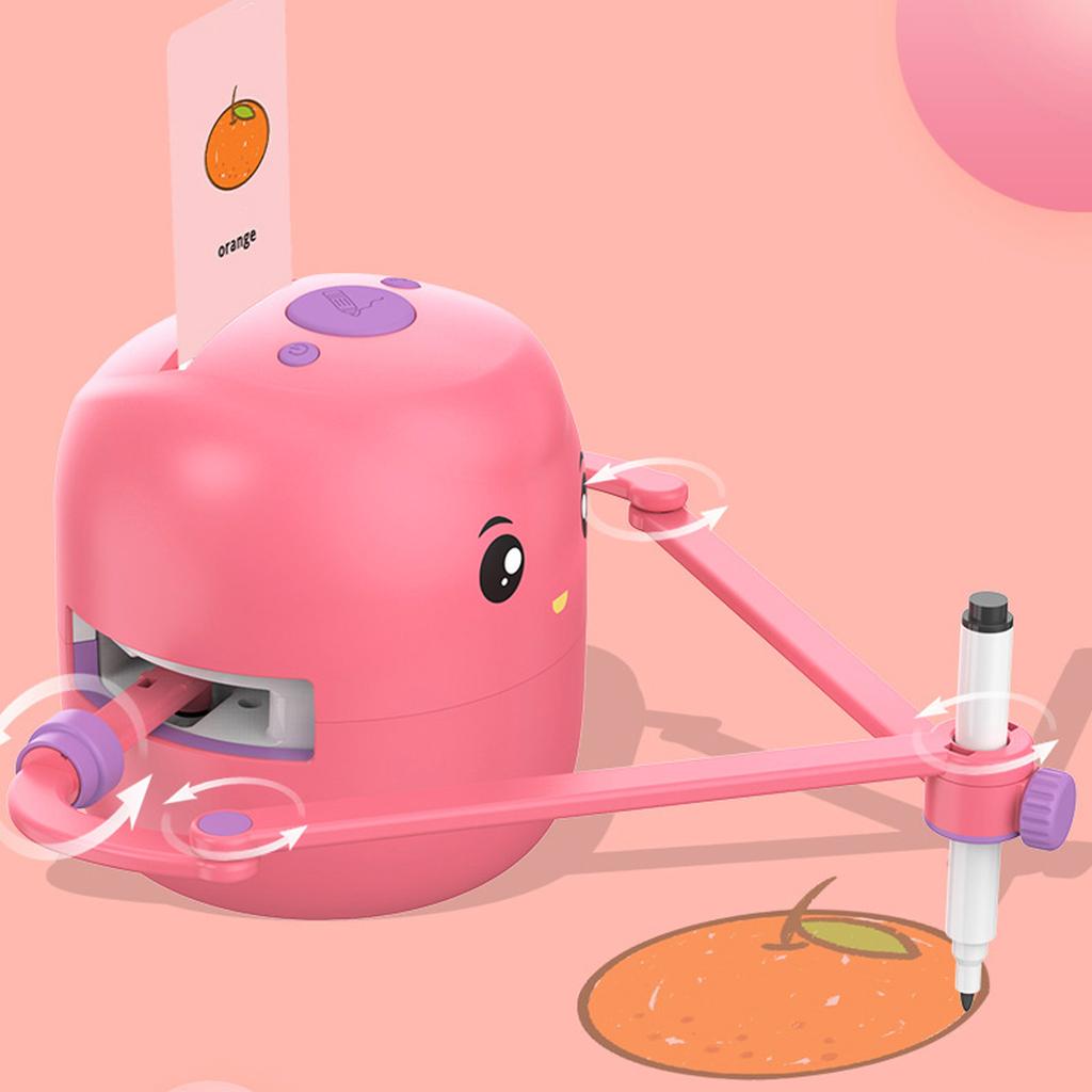 Smart Drawing Robot 2400mAh Smart Painting Robot Interactive Automatic Early Educational for Children