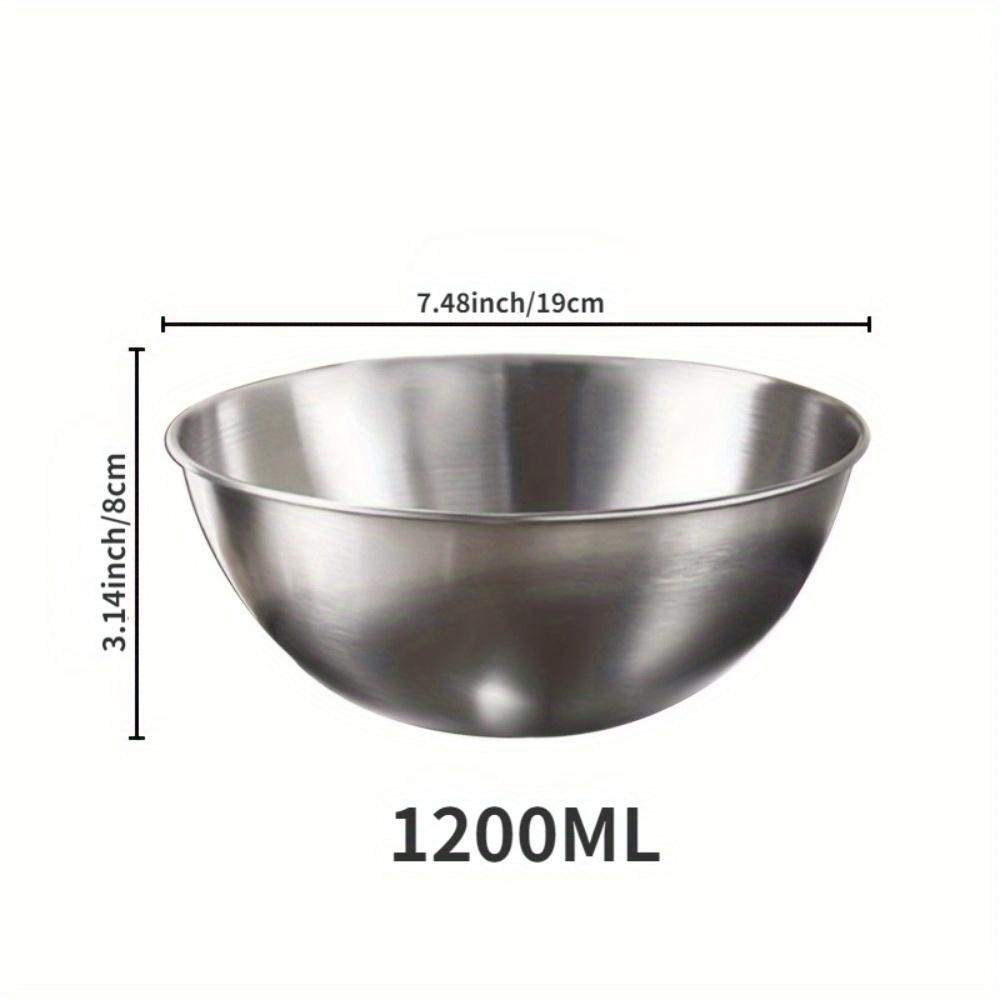 The Mixing Bowl Stainless Steel Food-grade Cooking Basin Serving Bowl Graduated Heavy Dishwasher Safety Vegetable Cleaning Salad Bowl.