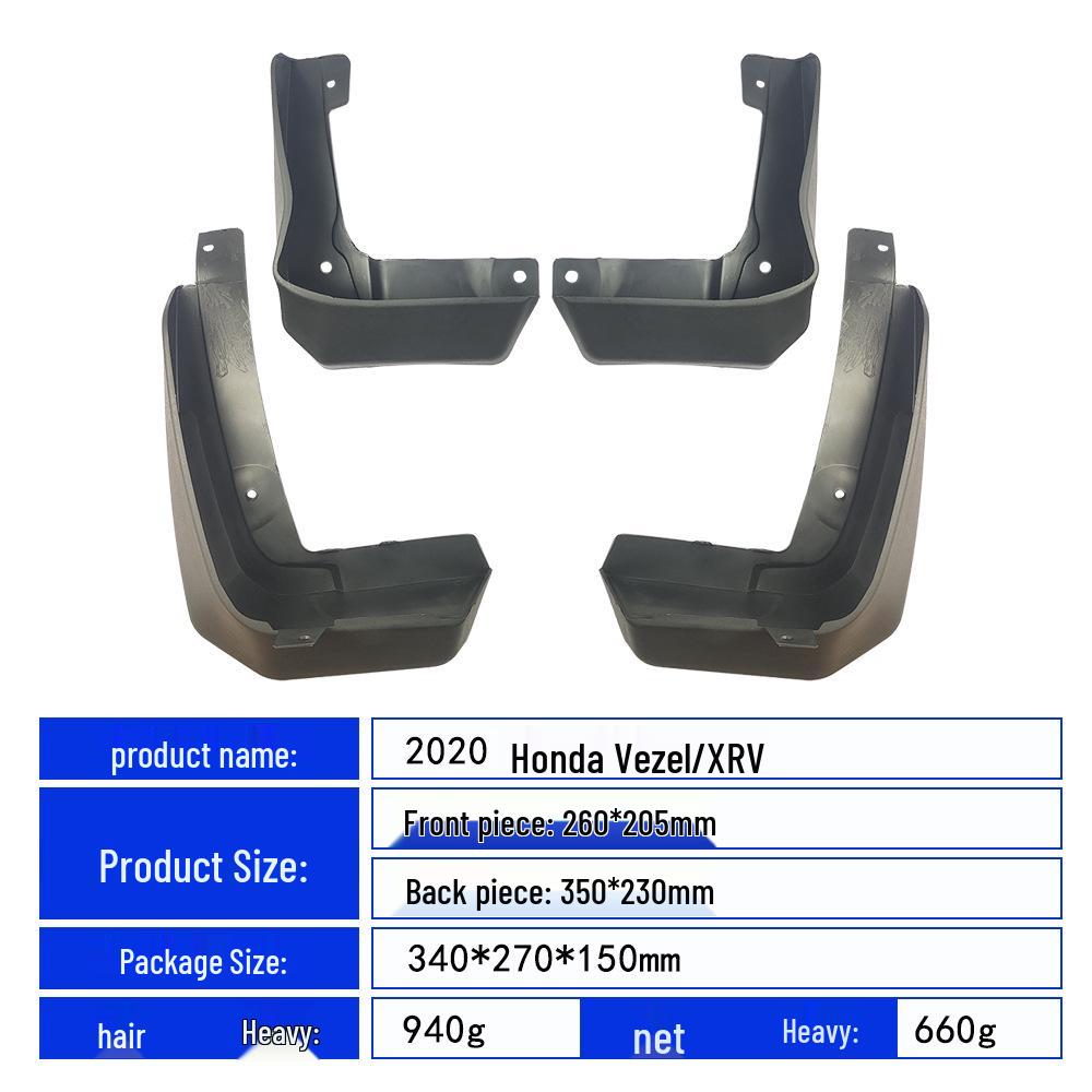 Honda Binzhi/XRV/HRV/VEZEL (2015-2022) Car Tire Leather Mudguard
