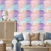 Ink Wallpaper Light Gray, Purple and Coral 50x1000