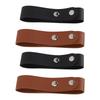 4 Stück Leder Peitschenholster Schwarz Braun Farbe Handgefertigt Peitschenhalter für Reitpeitschen Gerte