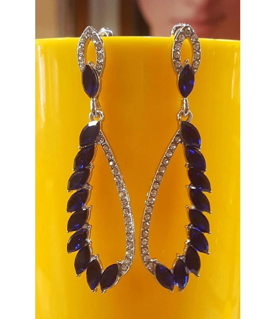 Schmuck von Prominenten inspiriert Kristallbesetzte Hängeohrringe Ohrringe für Mädchen und Frauen