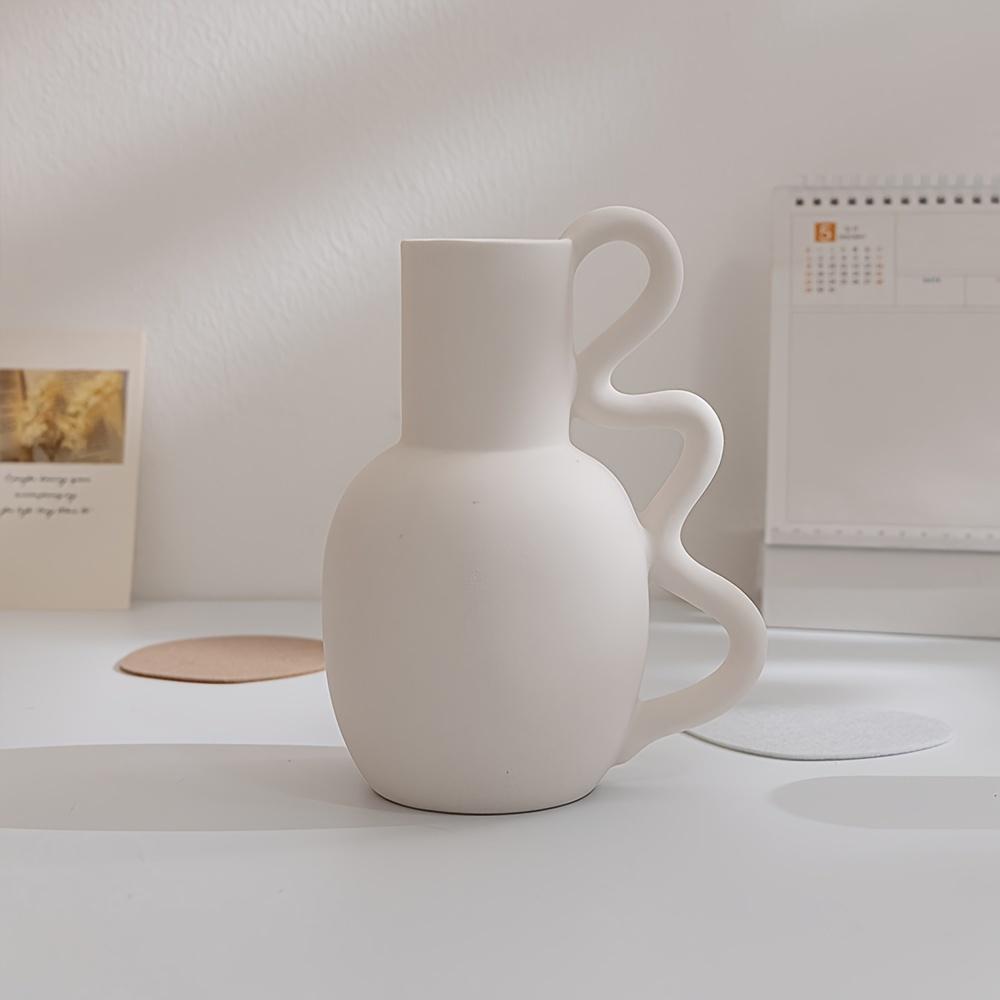 Lemo Wabi Sabi Ceramic Vase Nordic Minimalist Flower Pot Living Room Decor