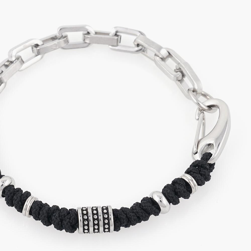 Jbans Classic Black String Mix 1186 Chain Bracelet Triple Awesome 1225 Gemstone Bracelet Set (C2501-Se398_Sv)