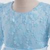 Langärmeliges Blumenmädchen Prinzessin Partykleid