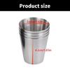 4pcs Stainless Steel Shot Glasses Small Capacity Stackable Metal Drinking Cups 30ml Drinkware for Travel and Party