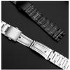 19mm 21mm Para Swatch pulsera de metal de núcleo sólido cadena de reloj cóncava convexa YVS400 451 YVB404 hombres de hierro mujeres banda de reloj de acero