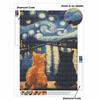 Diamond Painting Kit for Adults DIY Cats Sparkling Art Canvas for Relaxing Craft Home Wall Decor and Creative Handmade Gift Idea